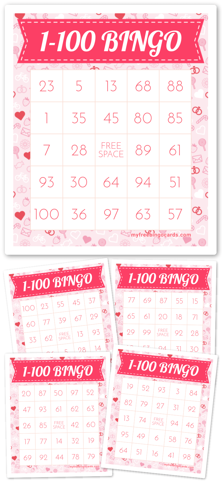 Virtual 1-100 BINGO