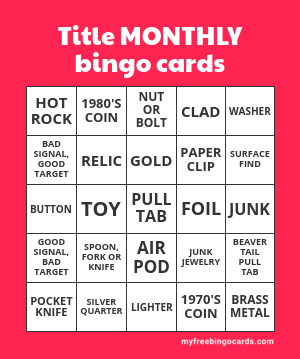 Edit bingo cards