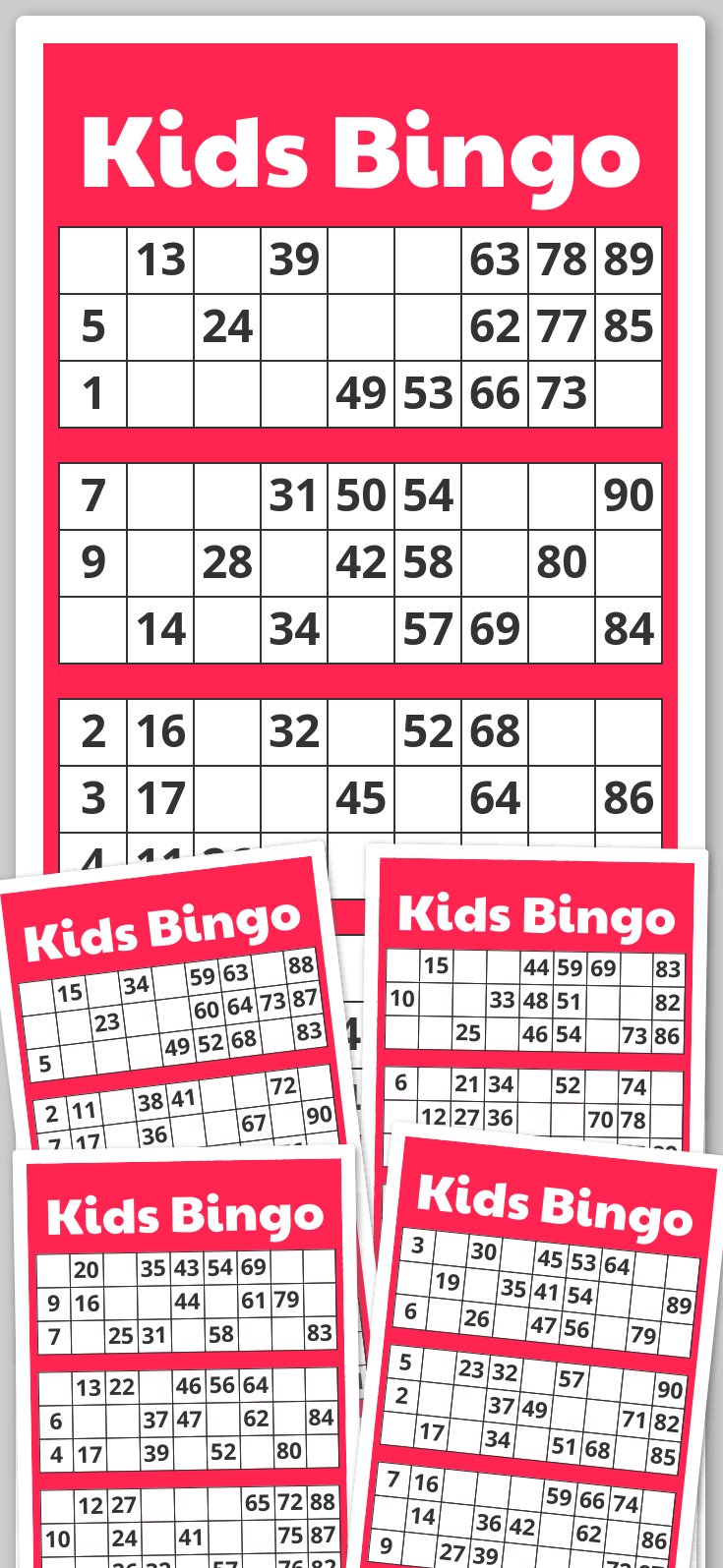 Virtual Kids Bingo