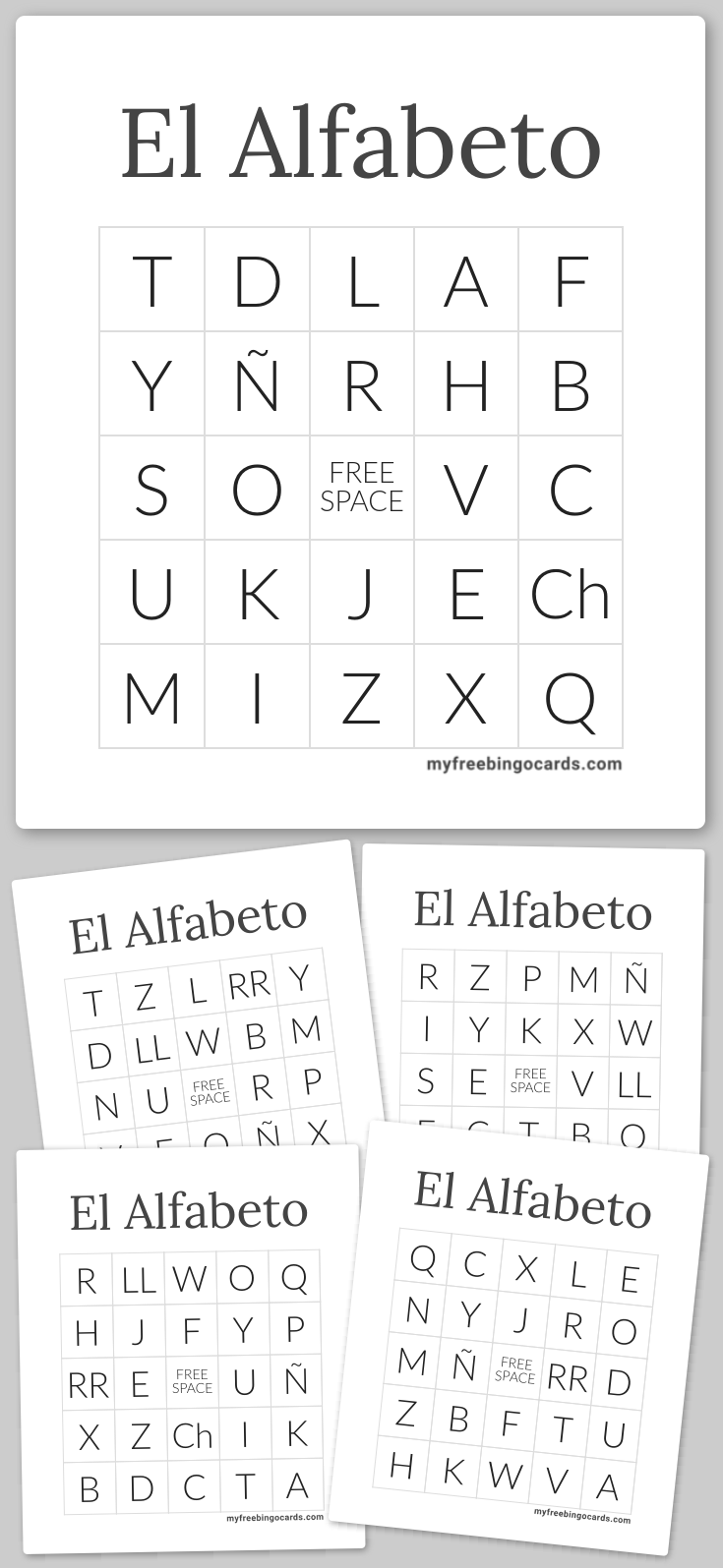 Virtual El Alfabeto Bingo