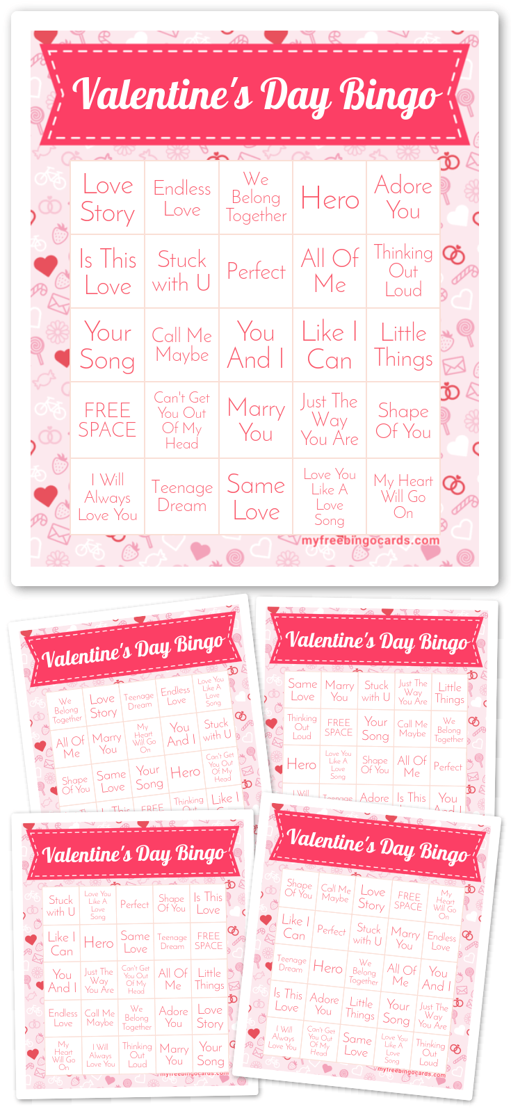 Virtual Valentine's Day Bingo