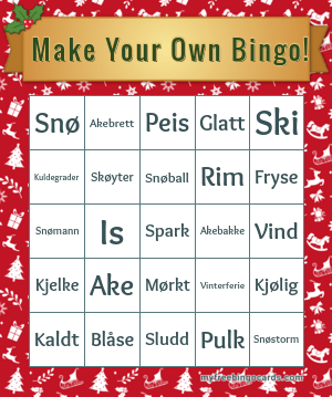 Print 100+ Make Your Own Bingo! Cards