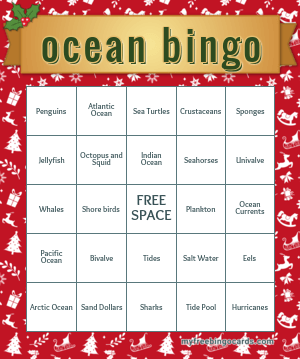 Print 100+ ocean bingo cards