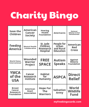 Charity Bingo