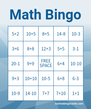 Print 100+ Math Bingo Cards