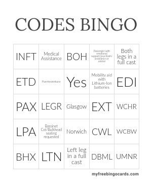 Edit bingo cards