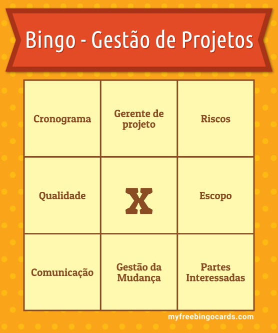Bingo - Gestão de Projetos