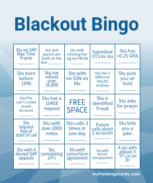 Blackout Bingo