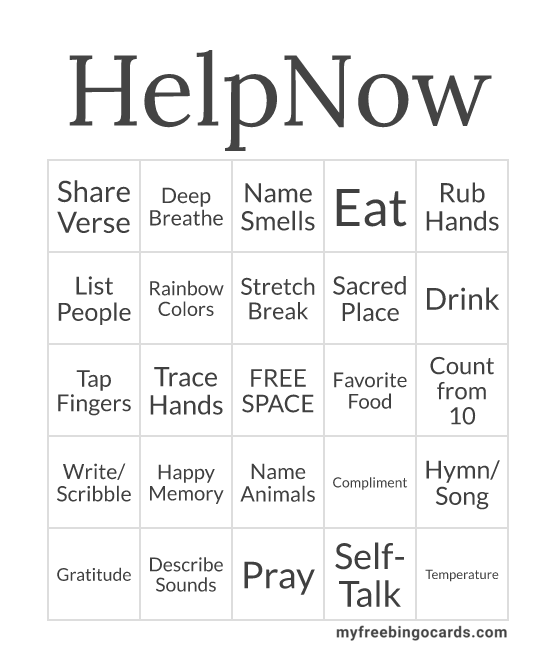 HelpNow Bingo