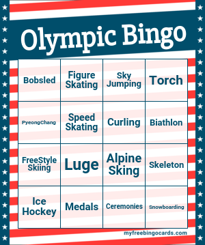 Olympic Bingo