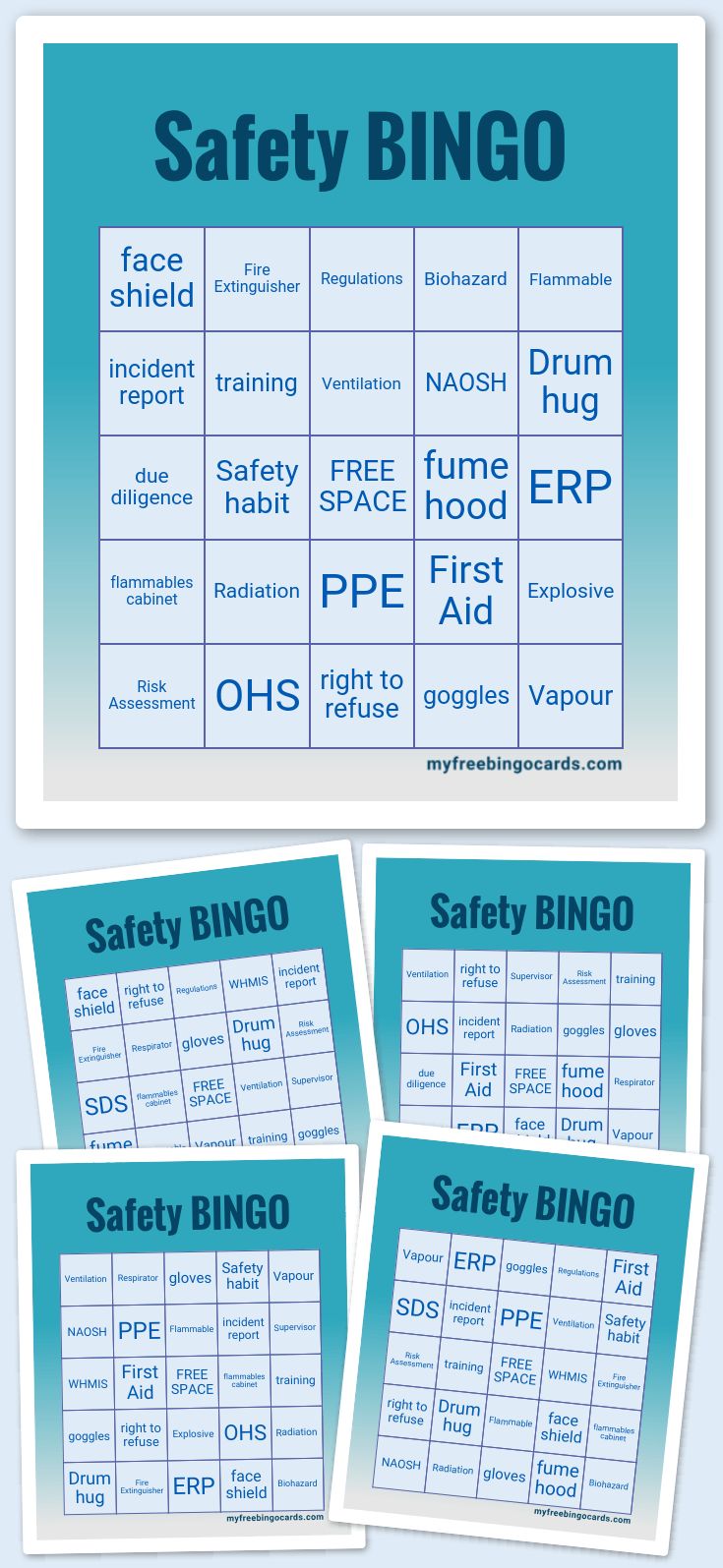 Virtual Safety BINGO