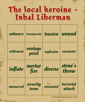 The local heroine - Inbal Liberman Bingo