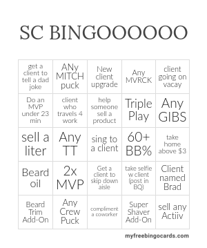 Edit bingo cards