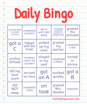 Edit bingo cards