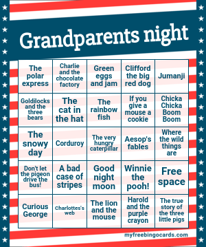 Grandparents night Bingo