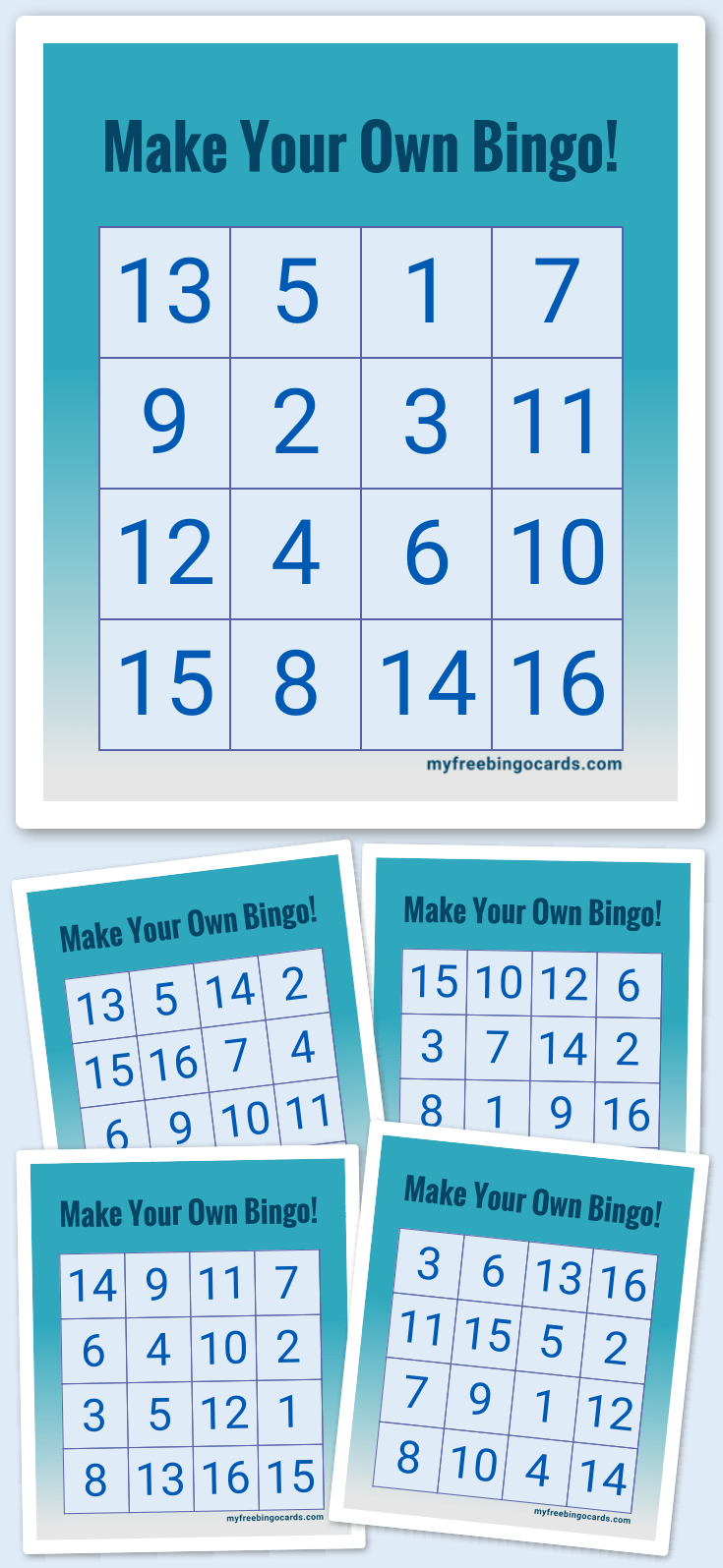Virtual Make Your Own Bingo!