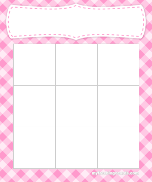 Free Printable And Virtual 3x3 Bingo Templates