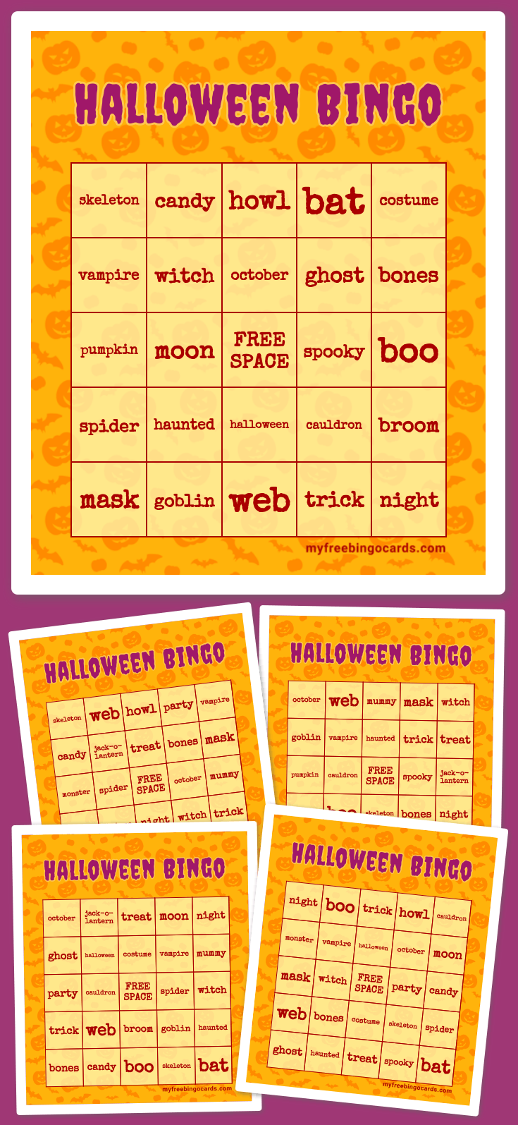 Virtual Halloween Bingo
