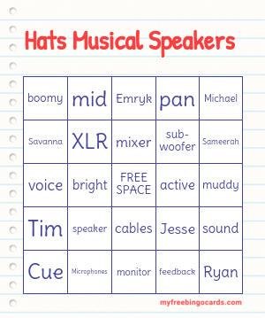 Edit bingo cards