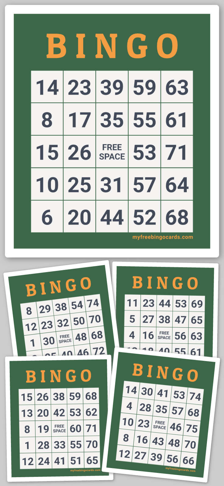 Virtual 1-75 Number Bingo