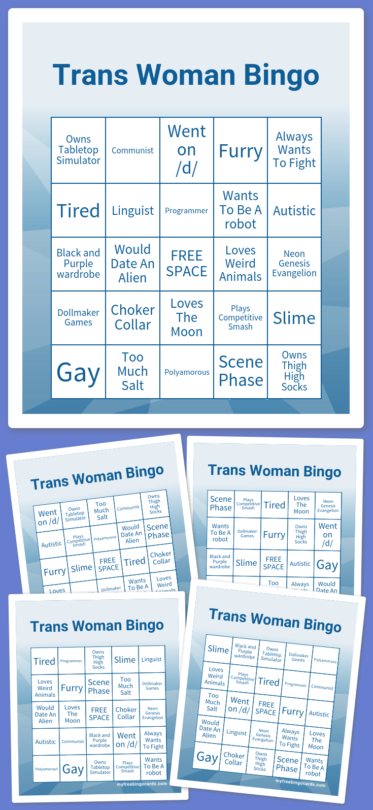 Woman bingo