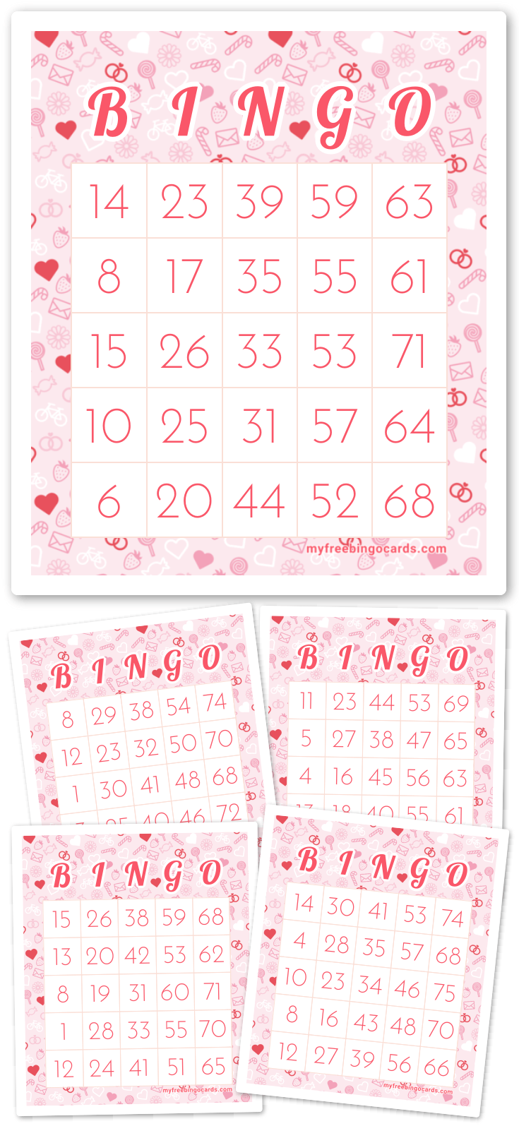 Virtual 1-75 Number Bingo