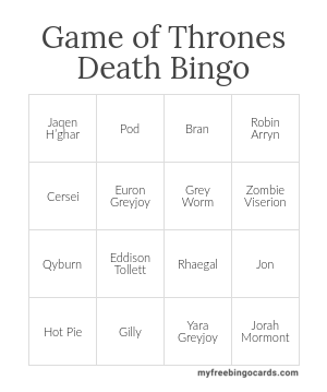 Edit bingo cards