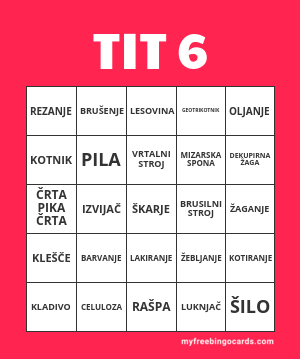 Edit bingo cards