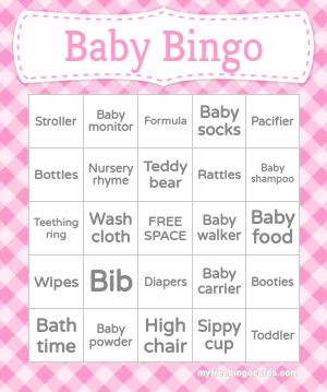 Print 100+ Baby Bingo Cards