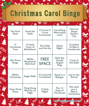 Christmas Carols Bingo