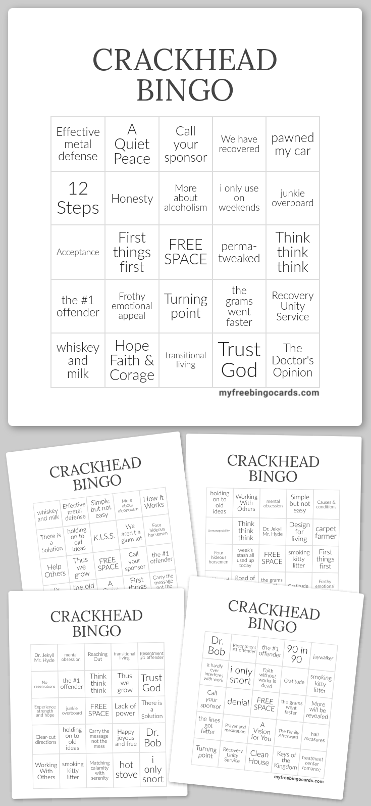 Virtual CRACKHEAD BINGO