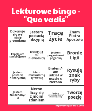 PodglÄ…d karty Bingo