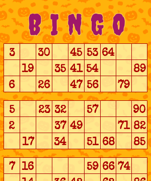 1-90 Number Bingo