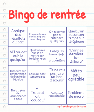 Edit bingo cards