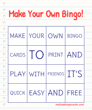 100 Printable Bingo Cards