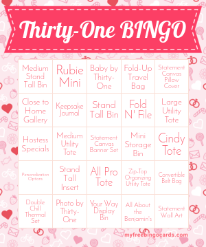 Thirty One BINGO