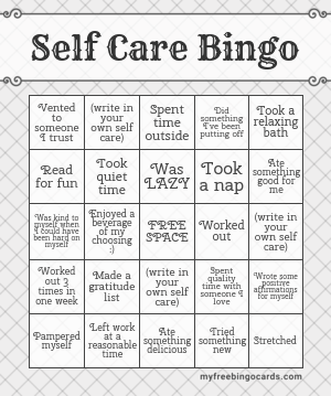 Self Care Bingo