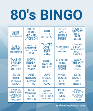 80's BINGO