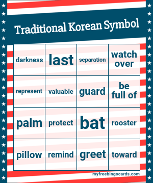 Traditional Korean Symbol Bingo