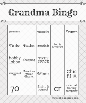 Edit bingo cards